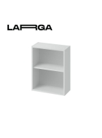 Cersanit Larga kiegészítő szekrény 44x55cm, szürke S932-095