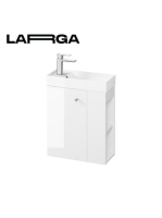 Cersanit Larga alsószekrény mosdó nélkül 49x55x21cm, fényes