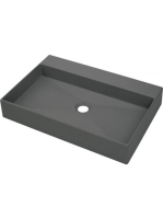 Deante Correo pultra ültethető gránit mosdó 60x40 cm, antracit metál CQR TU6S