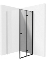 Deante Kerria Plus összecsukható zuhanyajtó 70x200 cm (fekete+transparent) KTSXN47P