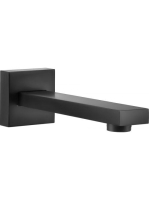 Deante Cascada négyszögletes kádkifolyó, matt fekete NAC N82