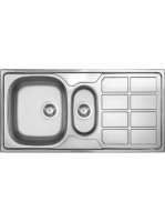 Deante Soul 1,5 medencés acél mosogató 100x50 cm csepegtetőv