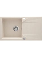 Deante Evora 1 medencés szögletes gránit mosogató csepegtető