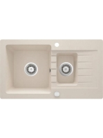 Deante Zorba 1,5 medencés gránit mosogató 76x44 cm csepegtet