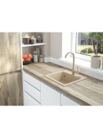 Deante Zorba 1 medencés gárnit mosogató 44x44 cm csapteleppe