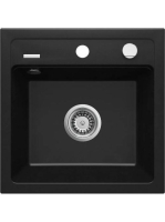 Deante Zorba 1 medencés szögletes gránit mosogató 44x44 cm,