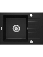 Deante Zorba 1 medencés szögletes gránit mosogató rövid csep
