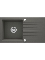 Deante Zorba 1 medencés szögletes gránit mosogató csepegtető