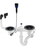 Deante Space-Saver szifon 1,5 és 2 medencés gránit mosogatók