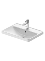 Duravit D-Neo felülről beépíthető mosdó 60x44 cm, WonderGliss bevonattal 03576000271