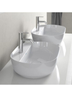 Duravit Luv ráültethető mosdó 60x40 cm rögzítővel, matt fehér/fehér 0380602600