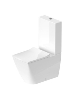 Duravit Viu monoblokkos kerámia WC csésze 35x65 öblítőperem nélküli, WonderGliss bevonattal 21910900001