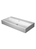 Duravit Vero Air csiszolt kerámia mosdó 100x47 cm, csapfurat nélkül, WonderGliss bevonattal, alpin fehér 23501000281