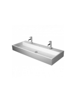 Duravit Vero Air Kerámia mosdó 100x47 cm WonderGliss bevonattal, 2 csaplyukkal, alpin fehér 23501000431