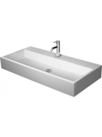 Duravit Vero Air csiszolt kerámia mosdó 100x47 cm, WonderGliss bevonattal, túlfolyó nélkül, alpin fehér 23501000711