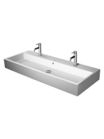 Duravit Vero Air Kerámia mosdó 120x47 cm WonderGliss bevonattal, 2 csapfurattal, alpin fehér 23501200241