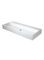 Duravit Vero Air Kerámia mosdó 120x47 cm WonderGliss bevonattal, csaplyuk és túlfolyó nélkül, alpin fehér 23501200701