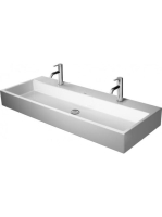 Duravit Vero Air Csiszolt kerámia mosdó 120x47 cm, túlfolyó nélkül, alpin fehér 2350120072