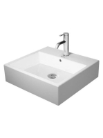 Duravit Vero Air Kerámia mosdó WonderGliss bevonattal 50x47 cm, bútorral aláépíthető, alpin fehér 23505000001