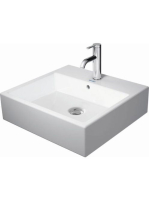 Duravit Vero Air csiszolt kerámia mosdó 50x47 cm, WonderGliss bevonattal, alpin fehér 23505000271