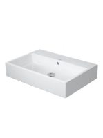 Duravit Vero Air csiszolt kerámia mosdó 70x47 cm, WonderGliss bevonattal, csapfurat nélkül, alpin fehér 23507000281