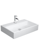 Duravit Vero Air csiszolt kerámia mosdó 70x47 cm, WonderGliss bevonattal, túlfolyó nélkül, alpin fehér 23507000711