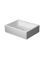 Duravit Vero Air csiszolt kerámia mosdó 50x38 cm, csaplyuk és túlfolyó nélkül, alpin fehér 2351500000