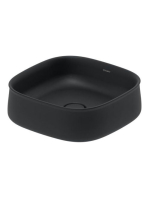Duravit Zencha kerámia mosdótál 42x42 cm, WonderGliss bevonattal, matt antracit 23734213791