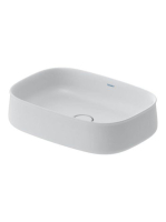 Duravit Zencha kerámia mosdótál 55x39 cm WonderGliss bevonattal, matt fehér 23735532791