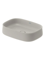 Duravit Zencha kerámia mosdótál 55x39 cm, matt szürke, WonderGliss bevonattal 23735567791