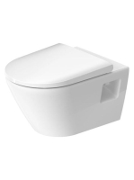 Duravit D-Neo öblítőperem nélküli fali WC csésze, fehér 2578090000