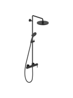 Duravit C.1 egykaros zuhanyrendszer 230, matt fekete C14280007046