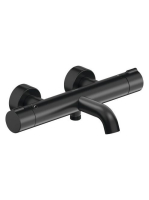 Duravit C.1 termosztátos kádcsaptelep, matt fekete C15220000046