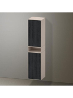 Duravit Zencha magas szekrény 176x40 cm, jobbos, fekete tölgy/matt taupe ZE1353R16830000