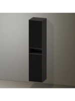 Duravit Zencha magas szekrény 176x40 cm, jobbos, struktúrált fekete/matt grafit ZE1353R63800000
