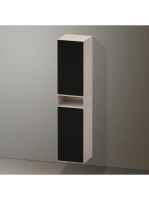Duravit Zencha magas szekrény 176x40 cm, jobbos, struktúrált fekete/matt taupe ZE1353R63830000