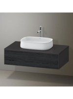 Duravit Zencha alsószekrény 100, dió fiókrendezővel, fekete tölgy/matt grafit ZE4811016800E00