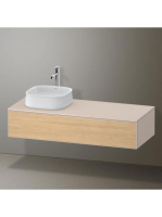 Duravit Zencha balos alsószekrény 130, dió fiókrendezővel, natúr tölgy/matt taupe ZE4812L30830E00