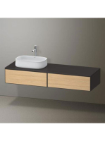 Duravit Zencha balos alsószekrény 160, dió fiókrendezővel, natúr tölgy/matt grafit ZE4814L30800F00