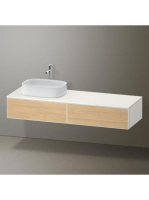Duravit Zencha balos alsószekrény 160, dió fiókrendezővel, natúr tölgy/matt fehér ZE4814L30840F00
