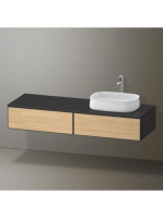 Duravit Zencha jobbos alsószekrény 160, dió fiókrendezővel, natúr tölgy/matt grafit ZE4814R30800F00