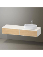 Duravit Zencha jobbos alsószekrény 160, dió fiókrendezővel, natúr tölgy/matt fehér ZE4814R30840F00