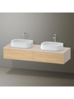Duravit Zencha fiókos alsószekrény 160, dió fiókrendezővel, natúr tölgy/matt taupe ZE4815B30830F00