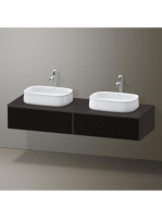 Duravit Zencha fiókos alsószekrény 160, fiókrendező nélkül, strukturált fekete/matt grafit ZE4815B63800000