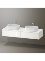 Duravit Zencha fiókos alsószekrény 160, fiókrendező nélkül, fehér üveg/matt fehér ZE4815B64840000