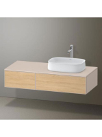 Duravit Zencha jobbos alsószekrény 130, tölgy fiókrendezővel, natúr tölgy/matt taupe ZE4817030830K00