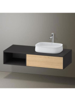 Duravit Zencha jobbos alsószekrény 130, tölgy fiókrendezővel, natúr tölgy/matt grafit ZE4819030800K00