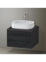 Duravit Zencha alsószekrény 65, fiókrendező nélkül, fekete tölgy/matt grafit ZE4820016800000
