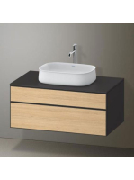 Duravit Zencha alsószekrény 100, fiókrendező nélkül, natúr tölgy/matt grafit ZE4821030800000