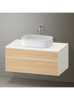 Duravit Zencha alsószekrény 100, dió fiókrendezővel, natúr tölgy/matt fehér ZE4821030840E00